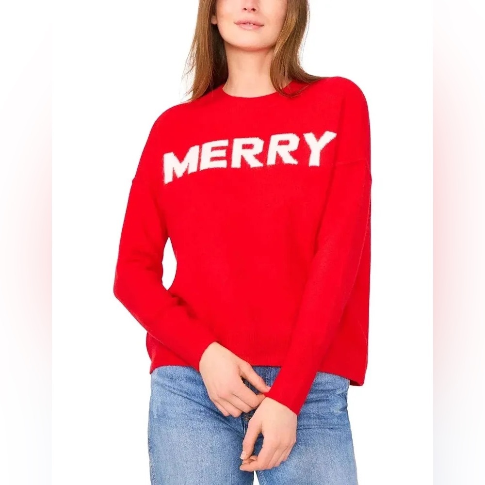 Vince Camuto Red 'MERRY' Sweater